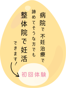 病院で不妊治療で諦めてそうな方でも整体院で妊活できます！初回体験